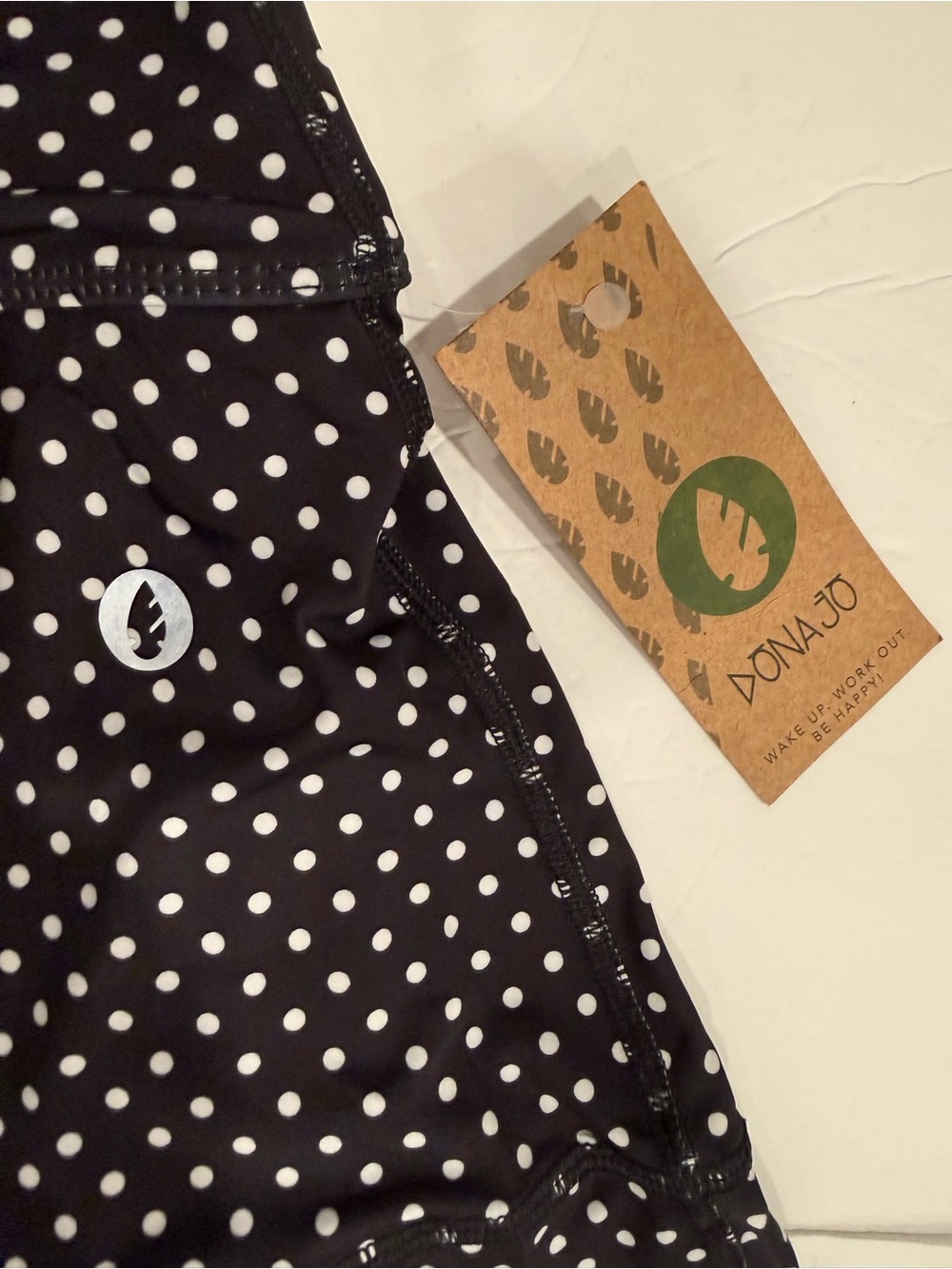 NWT‼️Dona Jo “JoJo” Athletic Skort -1.5 (Med) Black Polka Dot - Picture 5 of 10